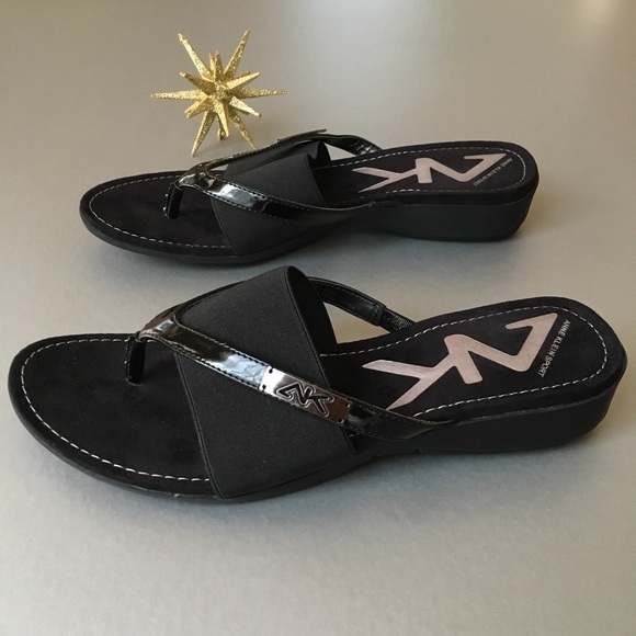 Anne Klein Shoes | Anne Klein Sport Thong Sandal Euc | Poshmark